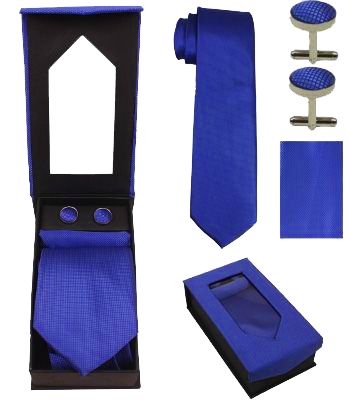 Dark Blue Tie Set