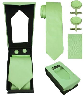 Lime Green Tie Set