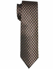 Load image into Gallery viewer, Brown With White Polka Dots Tie Set
