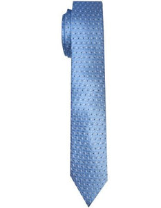 Light Blue With Navy Blue Polka Dots Tie Set