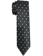 Load image into Gallery viewer, Black With White Polka Dots Tie Set
