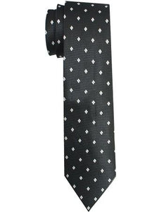 Black With White Polka Dots Tie Set